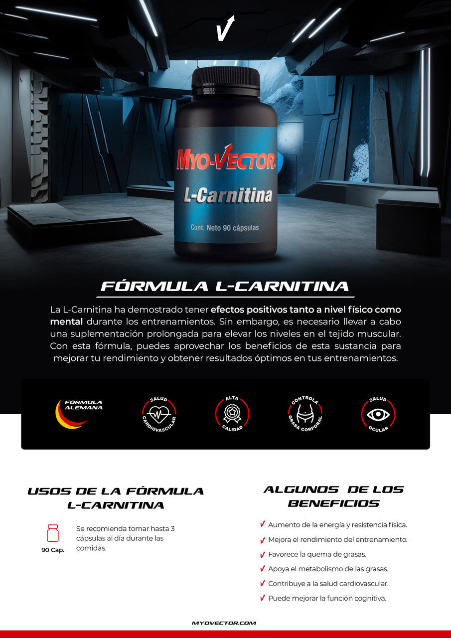 Pbs Myo-Vector - Vector - Vector - Vector L Carnitina 90 Cápsulas