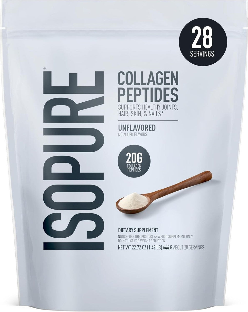 Nb Isopure Collagen Peptides 644 Grs sin Sabor
