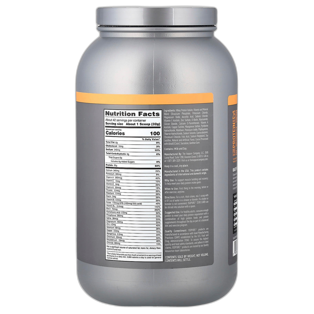 Nb Isopure Zero Carb 1 lb 454 Grs Cookies Cream