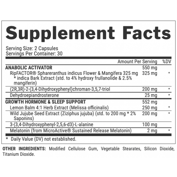 Nutrex Research Anabol Hardcore Nightime 60 Unidades