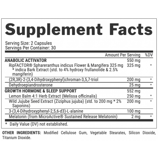 Nutrex Research Anabol Hardcore Nightime 60 Unidades