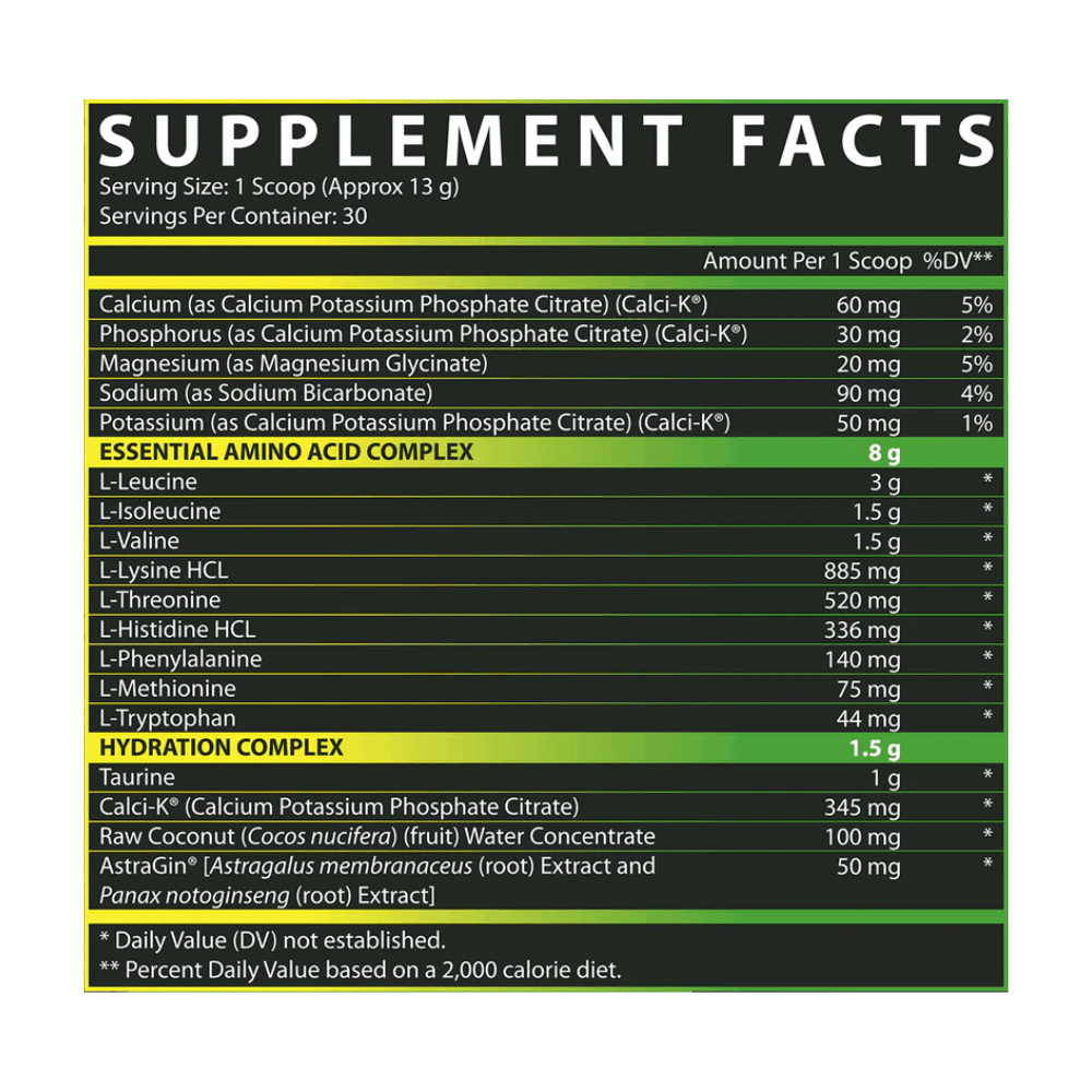 Nutrex Research Research Warrior Series EAA Hydration 30 Porciones Juicy Grape Sabor