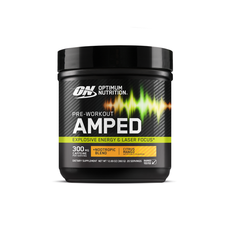 Optimum Nutrition Pre - Entreno Amped 20 Porciones Citrus Mango