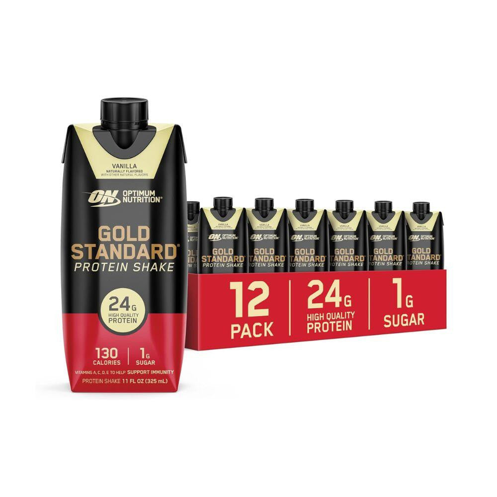 Optimum Nutrition Gold Std Protein Shake 325 ml 12 Paquete Vainilla