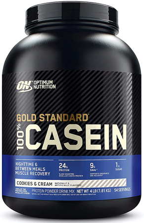 Optimum Nutrition 100 Casein Protein 4 Libras Cookies Cream