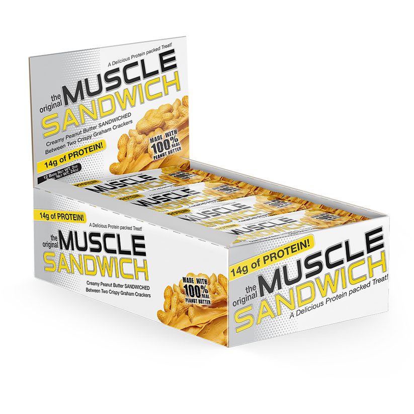 Mf Muscle Sandwich Peanut Butter 12 Bars
