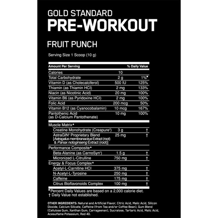 Optimum Nutrition Pre - Entreno 30 Porciones Watermelon