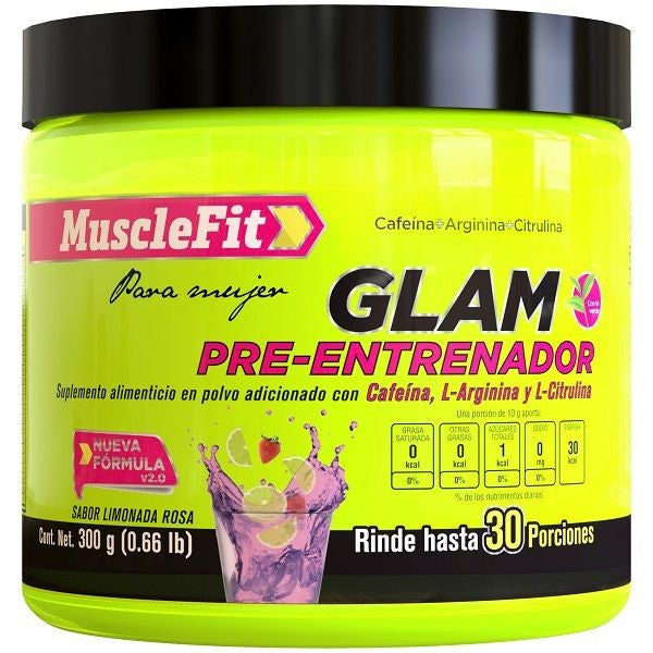 Musclefit Glam Pre Entreno 300 Gr Pink Lemonade