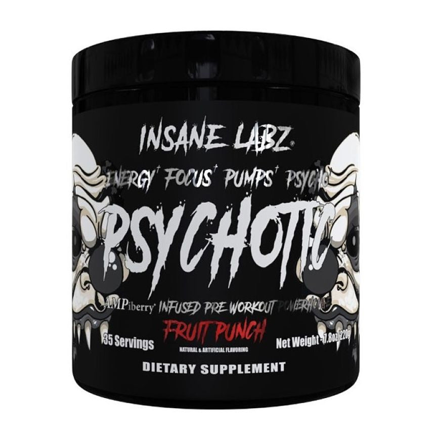 Insane Labz Psychotic Black 35 Porciones Fruit Punch