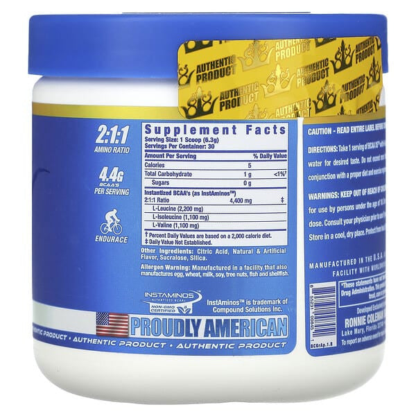 Ronnie BCAA Xs 30 Porciones Green Apple