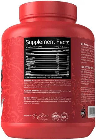 Red Rex Beef Mass Plus 6 Libras Strawberry