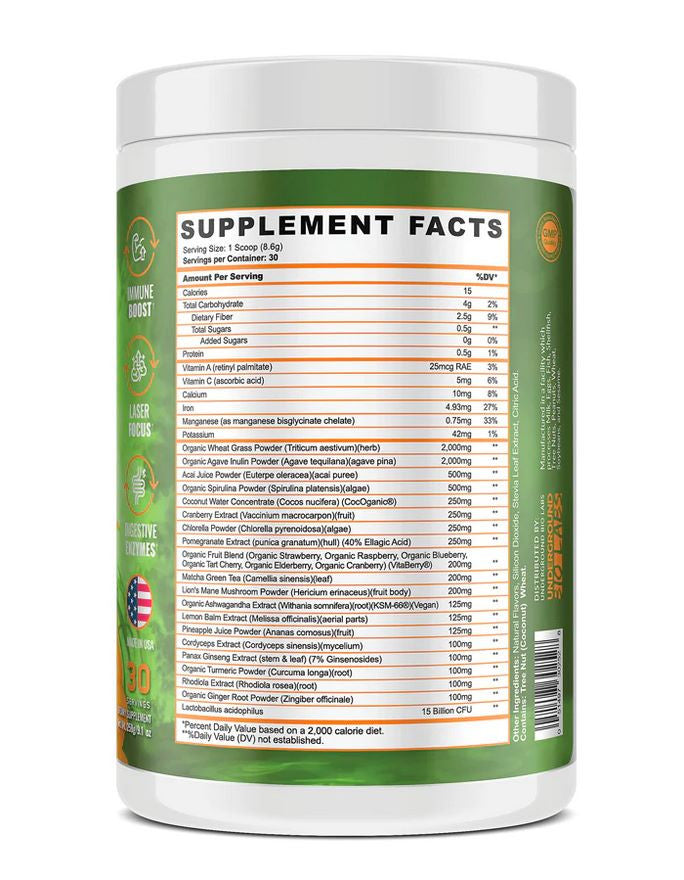 Panda Superfood Greens 30 Porciones Orange